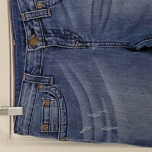True RELIGION WHITE WASHED DISTRESSED SKINNY JEANS SIZE 28 - Picture 3 of 16